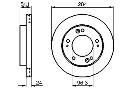 Тормозной диск Bosch 0986479020 Купить в Украине