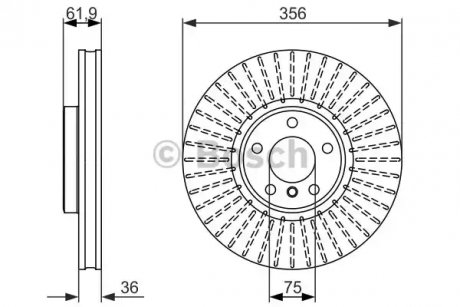 Тормозной диск BOSCH 0986479349 (фото 1)