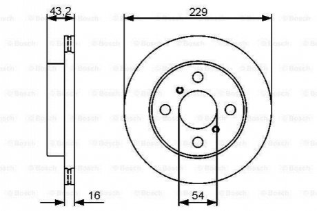 Тормозной диск BOSCH 0986479417 (фото 1)