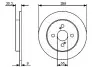 Фото Диск гальмівний задн Лів/Прав TOYOTA IQ, RACTIS, YARIS, YARIS / VIOS 1.0-1.8 08.05 Bosch (0986479420) зображення 1
