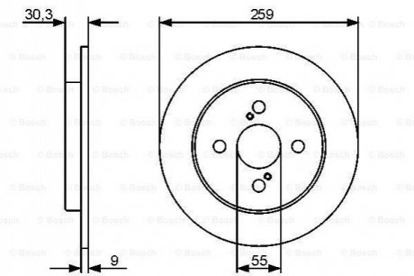 Тормозной диск BOSCH 0986479420