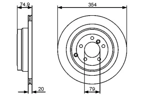 Диск тормозной Bosch 0986479479