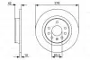 Фото Диск гальмівний задн Лів/Прав OPEL ASTRA H, ASTRA H CLASSIC, ASTRA H GTC, ZAFIRA B 1.6-2.2 03.05 Bosch (0986479515) зображення 1