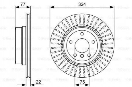 Тормозной диск BOSCH 0986479569 (фото 1)