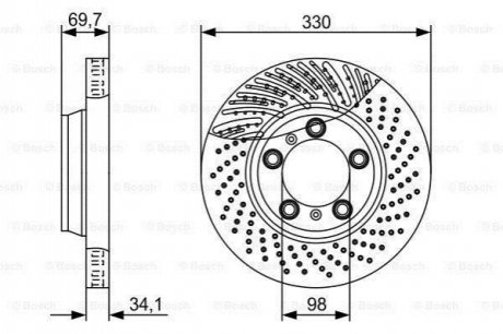 Тормозной диск BOSCH 0986479580