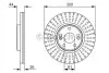 Фото Диск гальмівний передн Лів/Прав RENAULT SCENIC I 1.9D/2.0 06.00-08.03 Bosch (0986479668) зображення 1