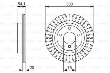 Тормозной диск BOSCH 0986479775 (фото 1)