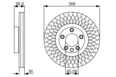 Тормозной диск Bosch 0986479A33 Купить в Украине