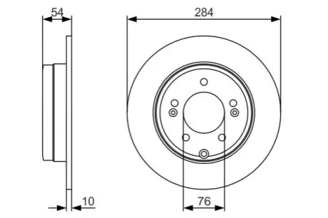 Тормозной диск Bosch 0986479A45 Купить в Украине