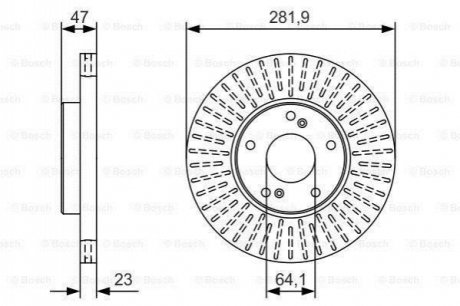 Тормозной диск BOSCH 0986479A99 (фото 1)