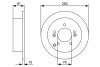 Диск гальмівний задний COATED BOSCH 0 986 479 C03 (фото 5)