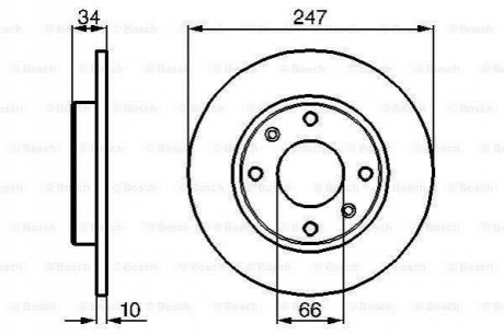 Тормозной диск BOSCH 0 986 479 C54