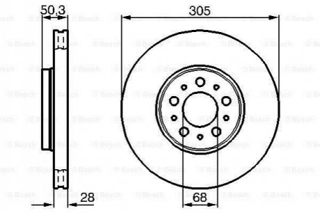 Тормозной диск BOSCH 0986479C59