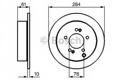 Тормозной диск BOSCH 0986479C61