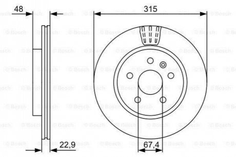 Тормозной диск BOSCH 0 986 479 C71