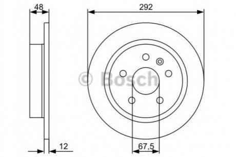 Тормозной диск BOSCH 0 986 479 C73 (фото 1)