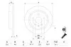Фото Диск гальмівний задн Лів/Прав CHEVROLET MALIBU OPEL INSIGNIA A, INSIGNIA A COUNTRY SAAB 9-5 1.4-2.8 07.08 Bosch (0 986 479 C73) зображення 5