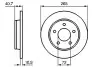 Диск гальмівний задн Лів/Прав HYUNDAI TUCSON KIA SPORTAGE II MAZDA 3 1.6-2.0D 10.03-09.14 Bosch (0 986 479 C77) зображення 5