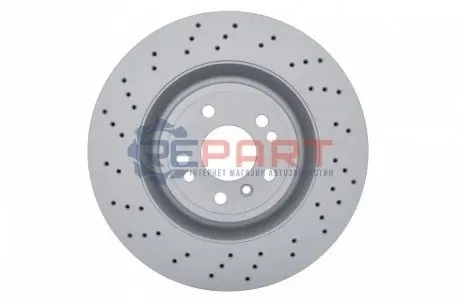 Фото Диск гальмівний (передній) MB M-class (W166) 11-15/GLE (W166) 15-19 (350x32) (з отворами) (вент.) BOSCH (0986479D09) зображення 1