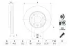 Диск гальмівний передн Лів/Прав DACIA DUSTER NISSAN TERRANO RENAULT DUSTER, KAPTUR, MEGANE IV 1.0-2.0 04.10 Bosch (0986479F65) зображення 1