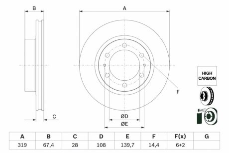 Автозапчастина BOSCH 0 986 479 G19 (фото 1)