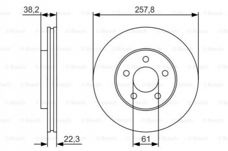 Тормозной диск BOSCH 0986479R56