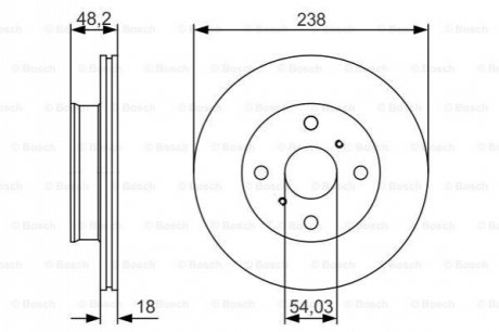 Тормозной диск BOSCH 0986479R75 (фото 1)