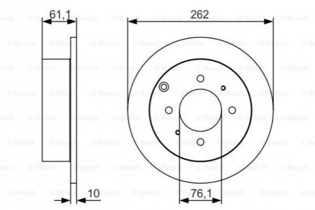 Тормозной диск BOSCH 0986479S68