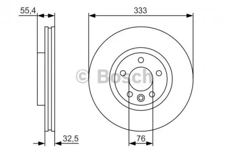 Тормозной диск BOSCH 0986479S72 (фото 1)