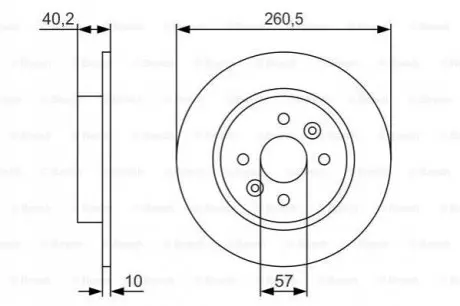 Фото Гальмівний диск BOSCH (0986479S85) зображення 1