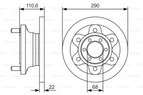 Тормозной диск BOSCH 0986479S95 (фото 1)