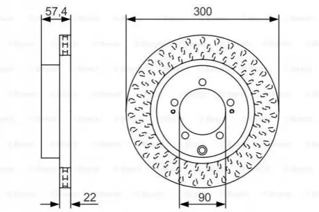 Гальмівний диск Bosch 0986479T33 Купити в Україні