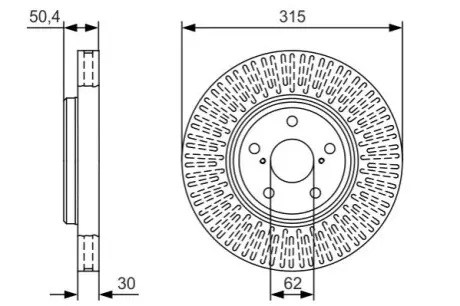 Гальмівний диск Bosch 0 986 479 T40 Купити в Україні