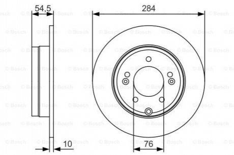 Тормозной диск BOSCH 0986479T49