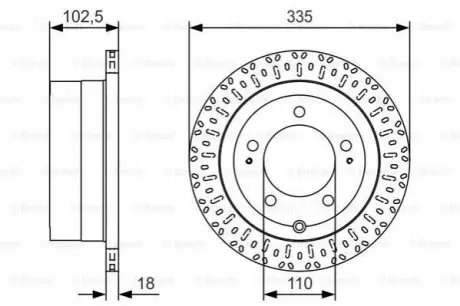 Гальмівний диск Bosch 0986479U32 Купити в Україні