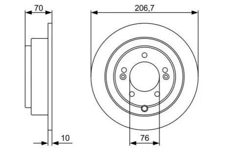 Гальмівний диск Bosch 0986479V53 Купити в Україні