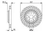 Фото BOSCH диск гальм. передн. прав. LEXUS LS 06 Bosch (0 986 479 V64) зображення 1