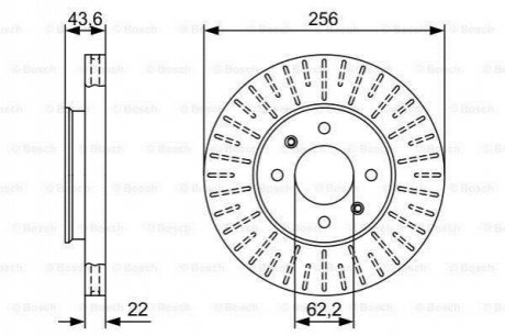 Диск тормозной BOSCH 0986479V96 (фото 1)