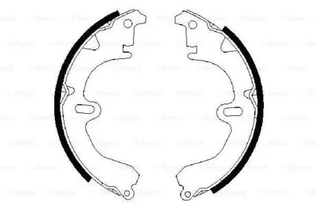 Гальмівна колодка TOYOTA CAMRY, CARINA E VI, CARINA IV, CARINA V, CELICA, COROLLA 1.3-2.5 10.82-09.97 Bosch 0986487203 Купити в Україні
