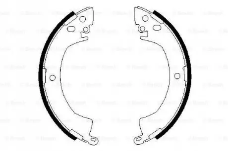 Гальмівна колодка MITSUBISHI DELICA / SPACE GEAR, L 300 / DELICA II, L 300 III, L200, L400, PAJERO I, PAJERO II 1.6-3.0 05.80-12.07 Bosch 0986487207 Купити в Україні
