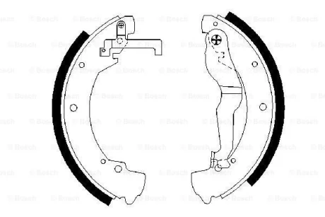 Тормозные колодки.) Bosch 0986487312