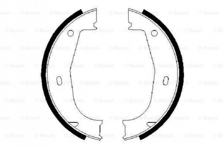 Тормозные колодки, барабанные BOSCH 0986487520 (фото 1)