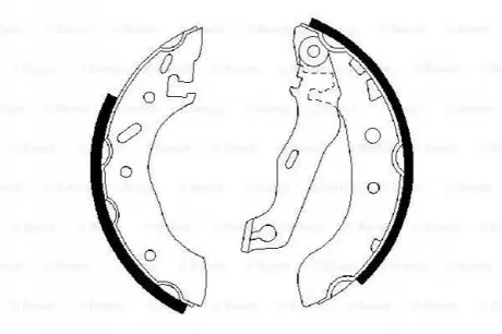 Гальмівна колодка FORD ESCORT CLASSIC, ESCORT VI, FIESTA, FIESTA IV, KA, PUMA MAZDA 121 III 1.25-1.8D 01.95-11.08 Bosch 0986487553 Купити в Україні