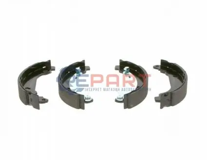 Гальмівна колодка PEUGEOT 206, 206+ 1.1-1.9D 08.98 Bosch 0986487568 Купити в Україні