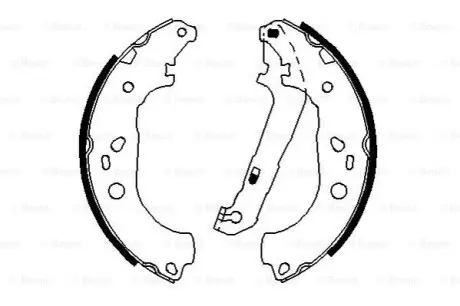 Гальмівна колодка FORD FOCUS II MAZDA 3 1.4-2.0LPG 10.03-09.12 Bosch 0986487696 Купити в Україні