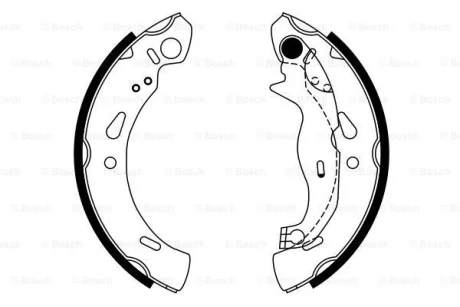 Гальмівна колодка FORD FIESTA, FIESTA VI, KA+ III 1.0-1.6D 06.08 Bosch 0986487753