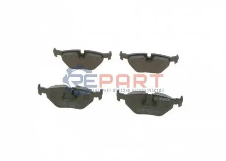 Комплект гальмівних колодок задн, BMW 5 (E39) 2.0-4.4 09.95-05.04 Bosch 0986494009 Купити в Україні