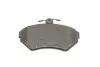 Фото Комплект гальмівних колодок передн, AUDI A4 B5 SEAT AROSA, CORDOBA, CORDOBA VARIO, IBIZA II, INCA, TOLEDO I VW CADDY, CADDY II, CADDY III, CORRADO, GOLF II, GOLF III 1.0-2.9 09.79-06.09 Bosch (0986494010) зображення 3