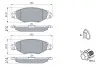 Фото Комплект гальмівних колодок передн, NISSAN KUBISTAR PEUGEOT 206, 206+ 1.1-1.9D 08.98 Bosch (0986494039) зображення 5