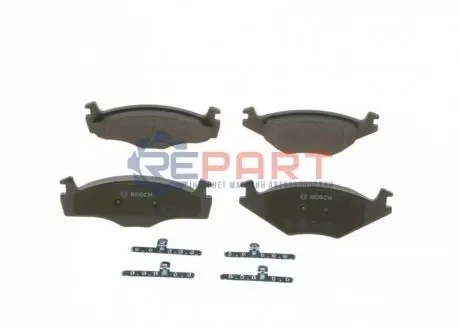Комплект гальмівних колодок передн, SEAT CORDOBA, CORDOBA VARIO, IBIZA II VW POLO, POLO CLASSIC, POLO II, POLO III, POLO III CLASSIC 1.0-2.0 10.81-12.02 Bosch 0986494057